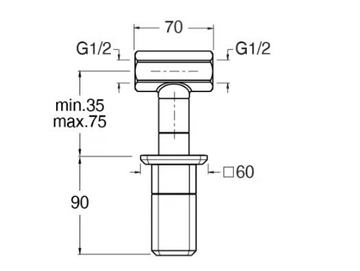 ITALY CRIIT620 - Stop valve by CRISTINA Rubinetterie - view 3